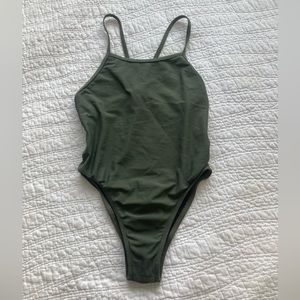 Jolyn Clothing Olive Green One Piece Swimsuit